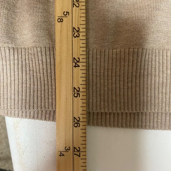 Joseph A Turtleneck Sweater Womens XXL Taupe Button Detail Career Casual - Picture 8 of 9